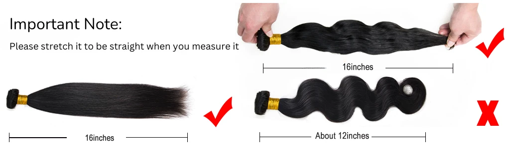 how to measure hair bundle length