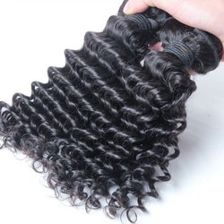 2 pcs Black Deep Wave Malaysian Virgin Bundle Hair Weave - Zever Hair