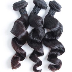 3 Bundles Malaysian Virgin Hair Weft Loose Wave Black - Zever Hair