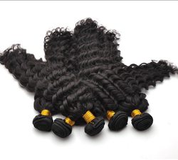 Black Virgin Indian Hair Bundles Water Wave Weft - Zever Hair