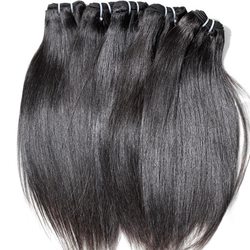 4 Bundles Straight Indian Virgin Hair Weft Black Color - Zever Hair