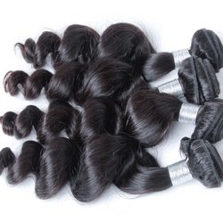 4 bundles Loose Wave Natural Black Virgin Peruvian Hair Weave - Zever Hair