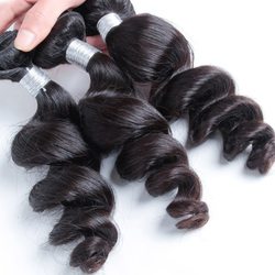 3 pcs Natural Wave Peruvian Virgin Hair Bundles Weft Black - Zever Hair