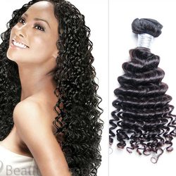 Deep Wave Black Color Peruvian Virgin Hair Weave Bundles - Zever Hair