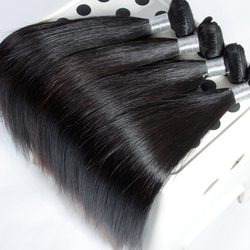 Straight Virgin Peruvian Hair Bundles Weave Natural Black - Zever Hair