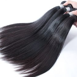 2 bundles Virgin Peruvian Hair Silky Straight Weave Natural Black - Zever Hair