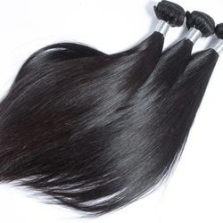 3 bundles Virgin Peruvian Hair Silky Straight Weave Natural Black - Zever Hair