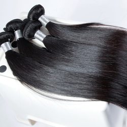 4 bundles Virgin Peruvian Hair Silky Straight Weave Natural Black - Zever Hair