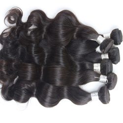 3 Bundles Natural Black Body Wave Peruvian Virgin Hair Weft Weave - Zever Hair