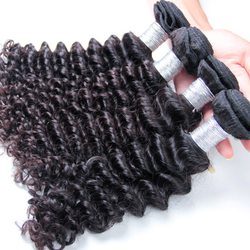 3 Bundles Peruvian Virgin Hair Weft Natural Black Deep Wave - Zever Hair