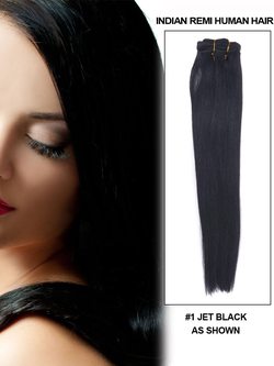 Jet Black(#1) Straight Remy Hair Bundles - Zever Hair