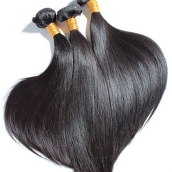 3 Bundles Natural Black Silky Straight Virgin Brazilian Hair Weave - Zever Hair