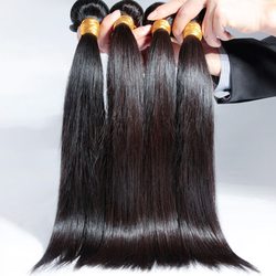 Natural Black Silky Straight Virgin Brazilian Hair Weave 4 Bundles - Zever Hair