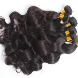 4 pcs Body Wave Black Virgin Brazilian Hair Bundles - Zever Hair