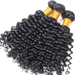 2 Bundles Deep Wave Black Brazilian Virgin Hair Weave - Zever Hair