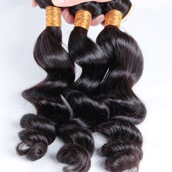 3 pcs Black Loose Brazilian Virgin Hair Bundles - Zever Hair