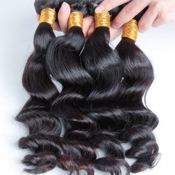 4 pcs Virgin Brazilian Hair Loose Wave Weave Natural Black - Zever Hair