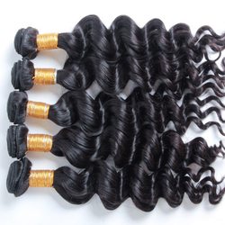 3 Bundles Natural Wave Natural Black Virgin Brazilian Hair Weave Natural Black - Zever Hair