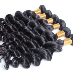 3 Bundles Natural Wave Natural Black Virgin Brazilian Hair Weave Natural Black - Zever Hair