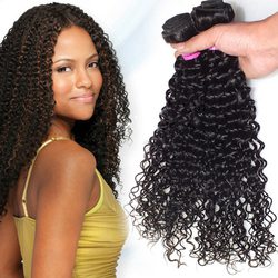 Virgin Brazilian Kinky Curly Hair Bundles Natural Black - Zever Hair