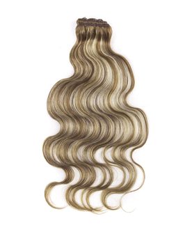 Chestnut Brown/Blonde(#F6-613) Premium Body Wave Clip In Hair Extensions 7 Pieces - Zever Hair