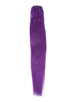 Violet(#Violet) Premium Straight Clip In Hair Extensions 7 Pieces - Zever Hair