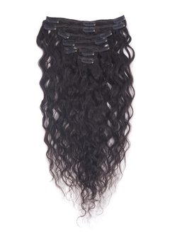 Natural Black(#1B) Premium Kinky Curl Clip In Hair Extensions 7 Pieces - Zever Hair