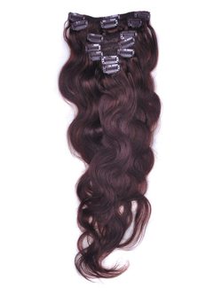 Medium Brown(#4) Premium Body Wave Clip In Hair Extensions 7 Pieces - Zever Hair