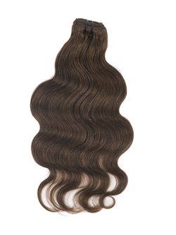 Medium Chestnut Brown(#6) Premium Body Wave Clip In Hair Extensions 7 Pieces - Zever Hair