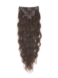 Medium Chestnut Brown(#6) Premium Kinky Curl Clip In Hair 7 Pieces - Zever Hair