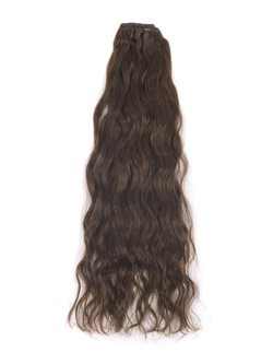 Medium Chestnut Brown(#6) Premium Kinky Curl Clip In Hair 7 Pieces - Zever Hair