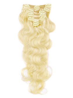 Medium Blonde(#24) Premium Body Wave Clip In Hair Extensions 7 Pieces - Zever Hair