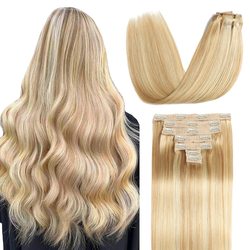 Medium Blonde(#24) Premium Straight Clip In Hair Extensions 7 Pieces - Zever Hair