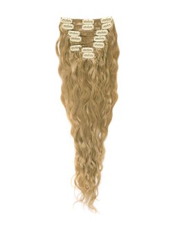 Strawberry Blonde(#27) Premium Kinky Curl Clip In Hair Extensions 7 Pieces - Zever Hair