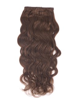 Dark Auburn(#33) Premium Body Wave Clip In Hair Extensions 7 Pieces - Zever Hair