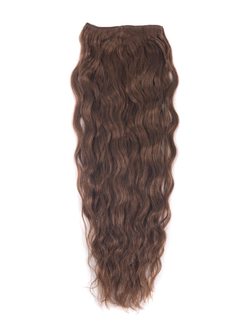 Dark Auburn(#33) Premium Kinky Curl Clip In Hair Extensions 7 Pieces - Zever Hair