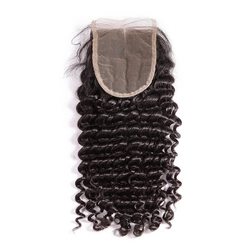 Soft Like Silk Brazilian Hair Closure Deep Wave Lace Closure 4x4 Inches - Zever Hair