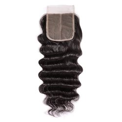 Smooth Virgin Hair Lace Closure 4*4 Loose Curly Closure For Women - Zever Hair