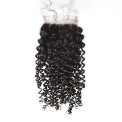 Human Hair 4*4 Curly Lace Closure Smooth & Shiny - Zever Hair