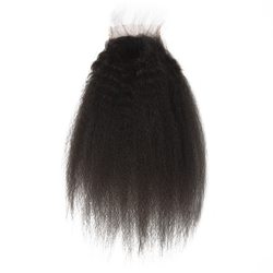 Kinky Straight Lace Closure Made by Real Virgin Hair On Sale - Zever Hair