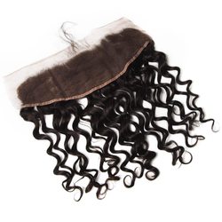 13*4 Unprocessed Virgin Hair Natural Wave Lace Frontal Natural Color - Zever Hair