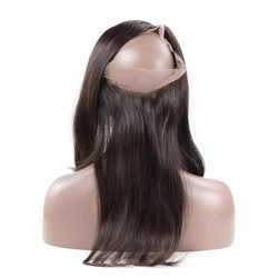 Unprocessed Virgin Hair Silky Straight 360 Lace Frontal Black Color - Zever Hair