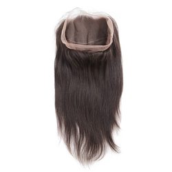 Unprocessed Virgin Hair Silky Straight 360 Lace Frontal Black Color - Zever Hair