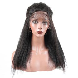 Shiny Kinky Straight Full Lace Wig  Amazing Human Hair Wigs - Zever Hair