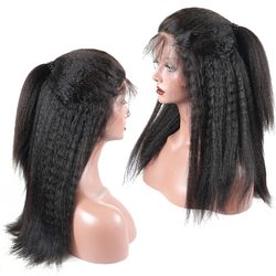 Shiny Kinky Straight Full Lace Wig  Amazing Human Hair Wigs - Zever Hair