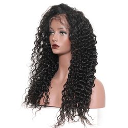 Loose Curly Full Lace Wig Real Virgin Human Hair Wigs - Zever Hair