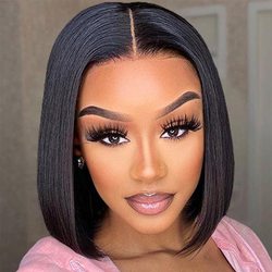 180 Density bob lace front wig human hair - Zever Hair